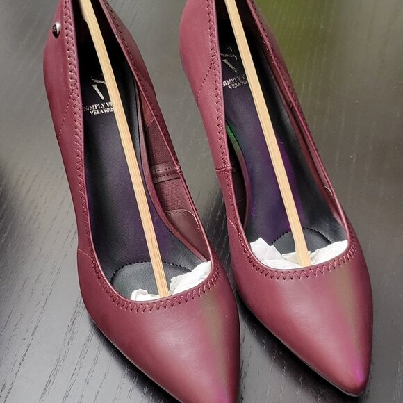 [BNIB] Simply Vera Vera Wang Stevie Memory Foam Heels in Wine - Brand New in Box - Picture 5 of 6